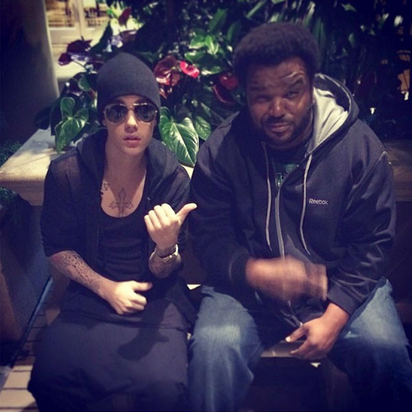 Justin Bieber, Craig Robinson Instagram Justin Bieber, Craig Robinson Instagram